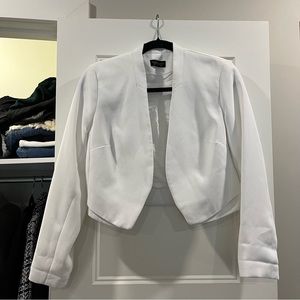 Topshop white cropped blazer